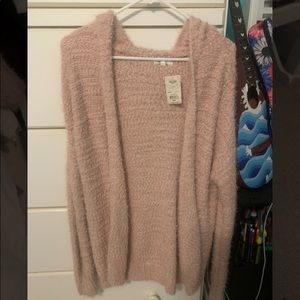 Champagne Colored Hooded Sweater
